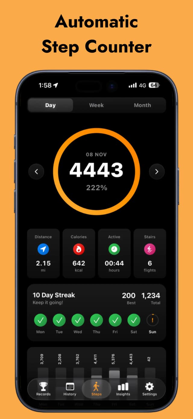 Steps App screenshot 1