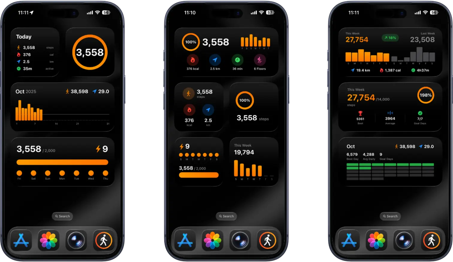 Steps App Widgets
